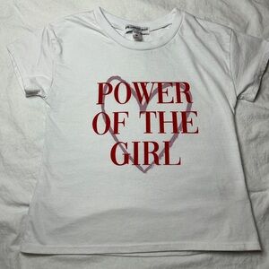 Power of the girl heart baby tee / crop top